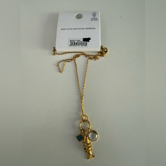 NWT Madewell Fish Charm Necklace - Picture 5 of 6